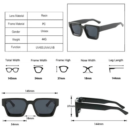 JNPCXI Fashion Square Women Luxury Sunglasses Retro Green Brand Designer Men Trending Sun Glasses Shades UV400