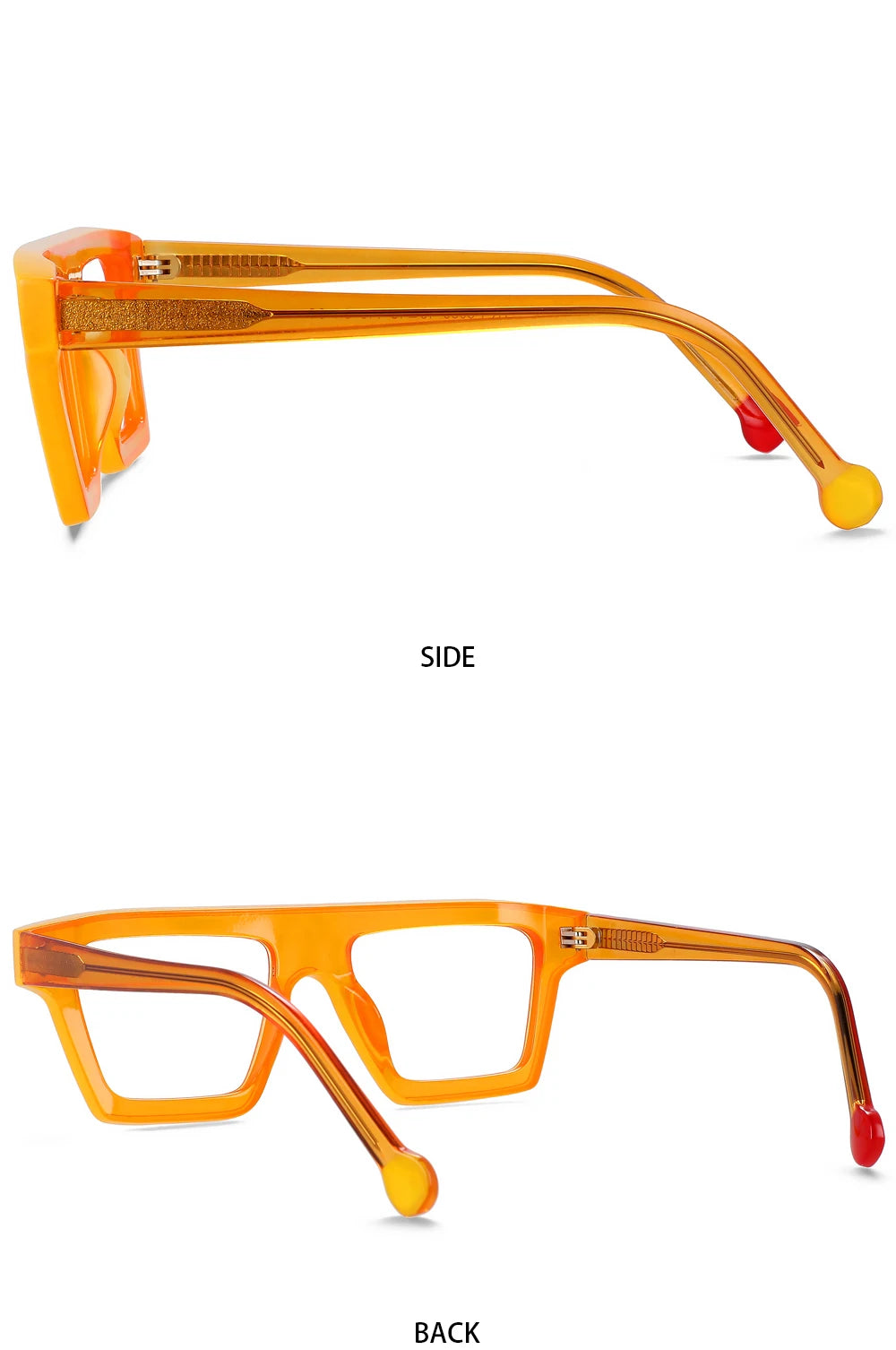 R56012 Oversized Rectangle Reading Glasses +1.00 +2.00 +3.00 Retro Eyeglasses for Hyperopia Glasses Presbyopia Eyeglasses