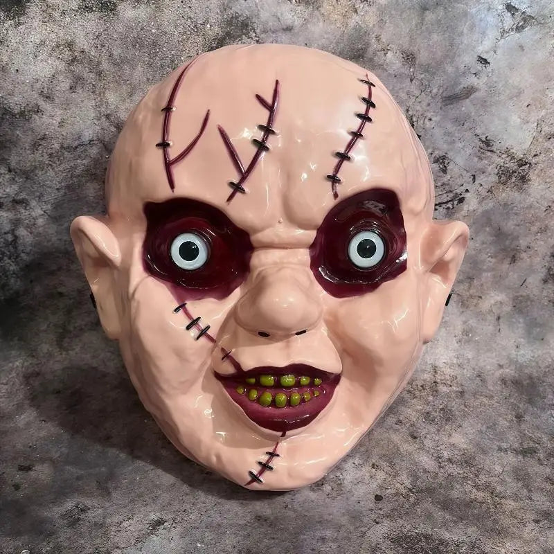 2025 Funny Cosplay Roleplay Mask Halloween Horror Devil Mask Pumpkin Mask Demon Terror Carnival Party Costume Props