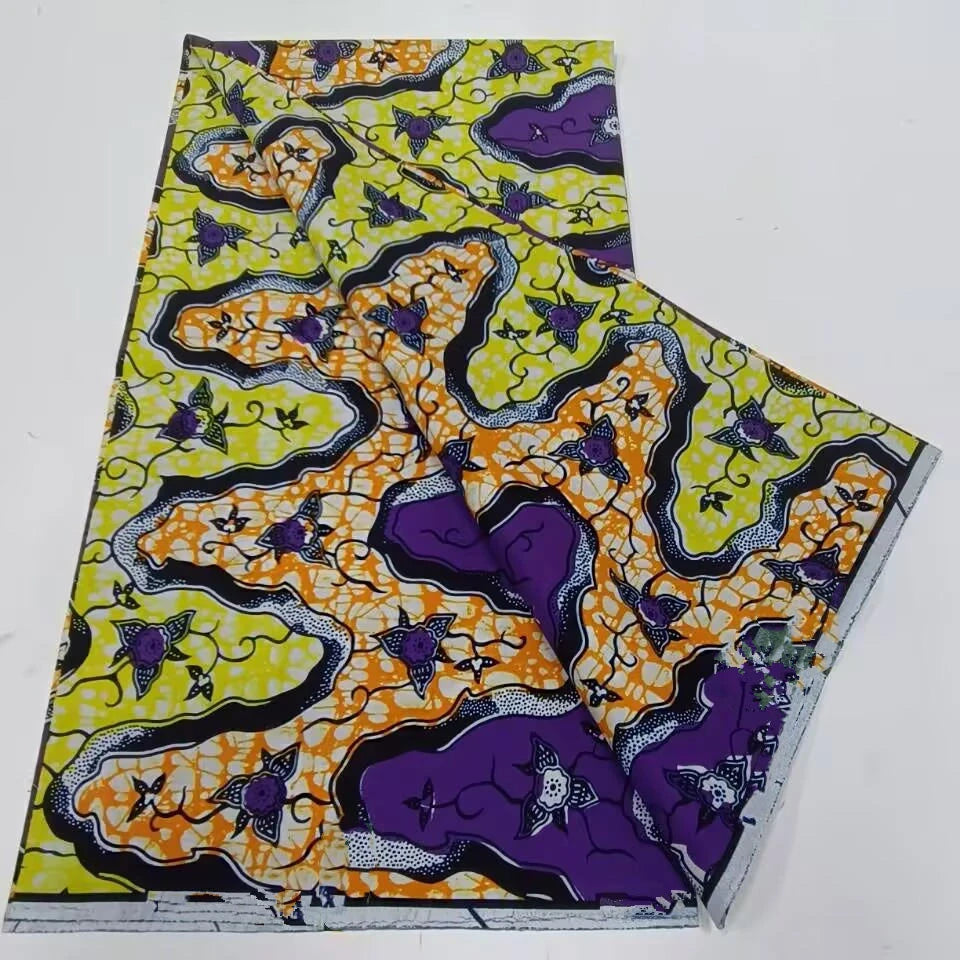 African Wax Fabric High Quality Wax Nigerian Ankara Block Prints New Arrivals Batik Fabric Dutch Pagne 100% Cotton For Sewing