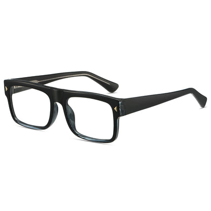 Fashion Men Prescription Myopia Glasses Luxury Brand Black Square Blue Light Blocking Eyewear Male Glasses For Vision 0 To -6.0