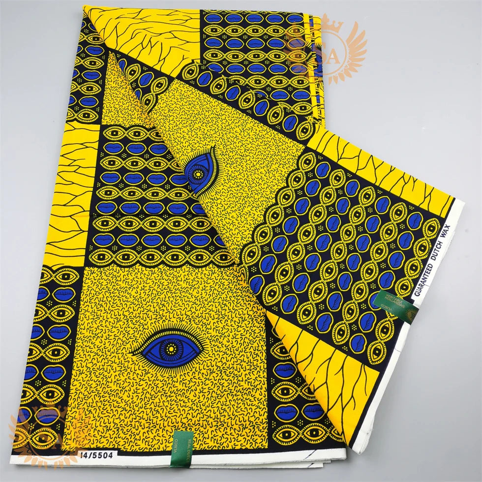 2024 New Hot Sale African Wax Veritable Wax Guaranteed Real High Quality wax print fabric Pagne African Ankara abc