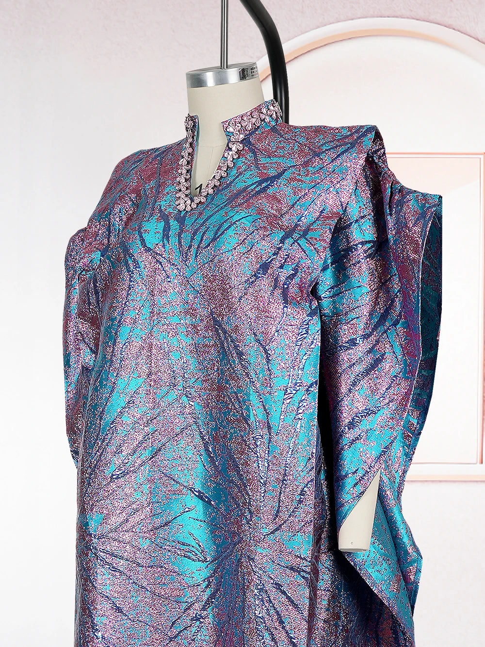 2025 New African Clothes For Women Kaftan Dress Fashion Party Dress Vintage Summer Gown Casual Vestidos Muslim Robe BouBou
