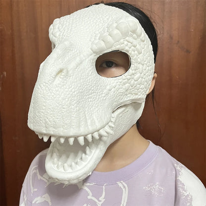 Animal Masks Easy To Wear Unique Activity Mouth Function Great For Halloween Parties High Quality Latex Material Dinosaur Mask