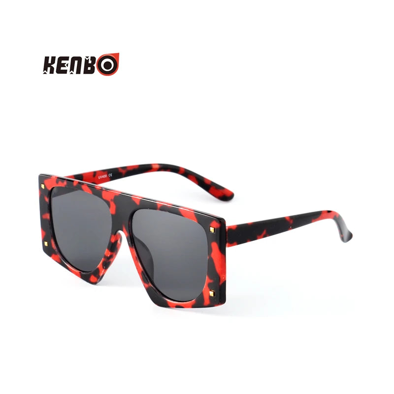 Kenbo Fashion Leopard Sunglasses Punk Designer Luxury Man/Women Sun Glasses Irregular Oversized Classic Vintage UV400 Eyewear