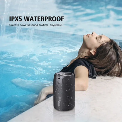 ZEALOT-S32 Portable Bluetooth Speaker Subwoofer - Waterproof Stereo Outdoor Boom Box with TF Card & AUX Support