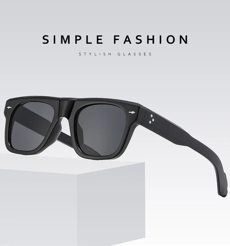 Square Yellow Lens Reading Sunglasses for Men Classic Tinted Prescription Presbyopic Eyewear Outdoor Shade Sun Glasses Readers