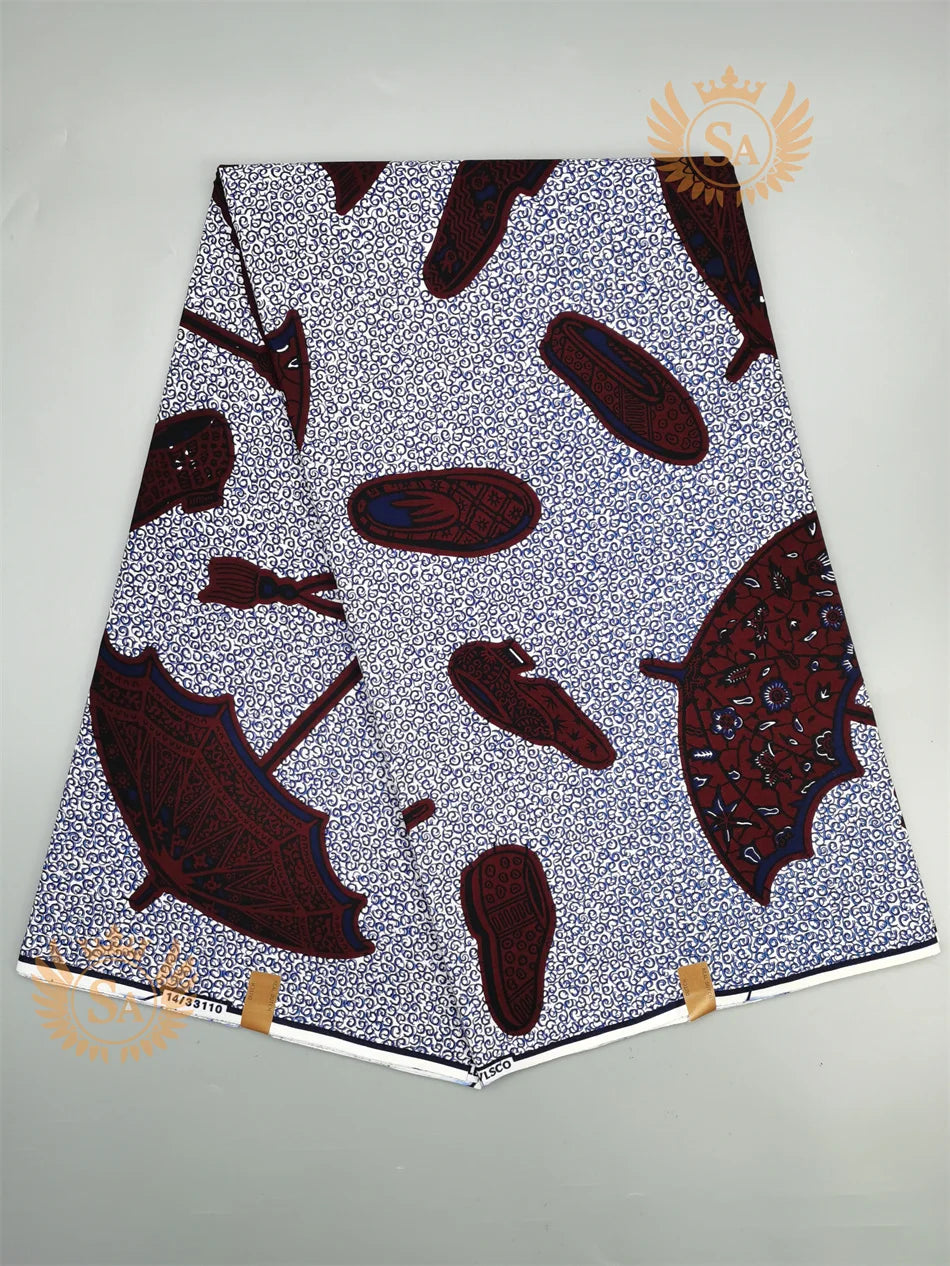 New 100% Cotton Original Real Wax Ankara Fabric 2021 African Print Fabric For Wedding Dress Tissue African Fabric Wax Fabric