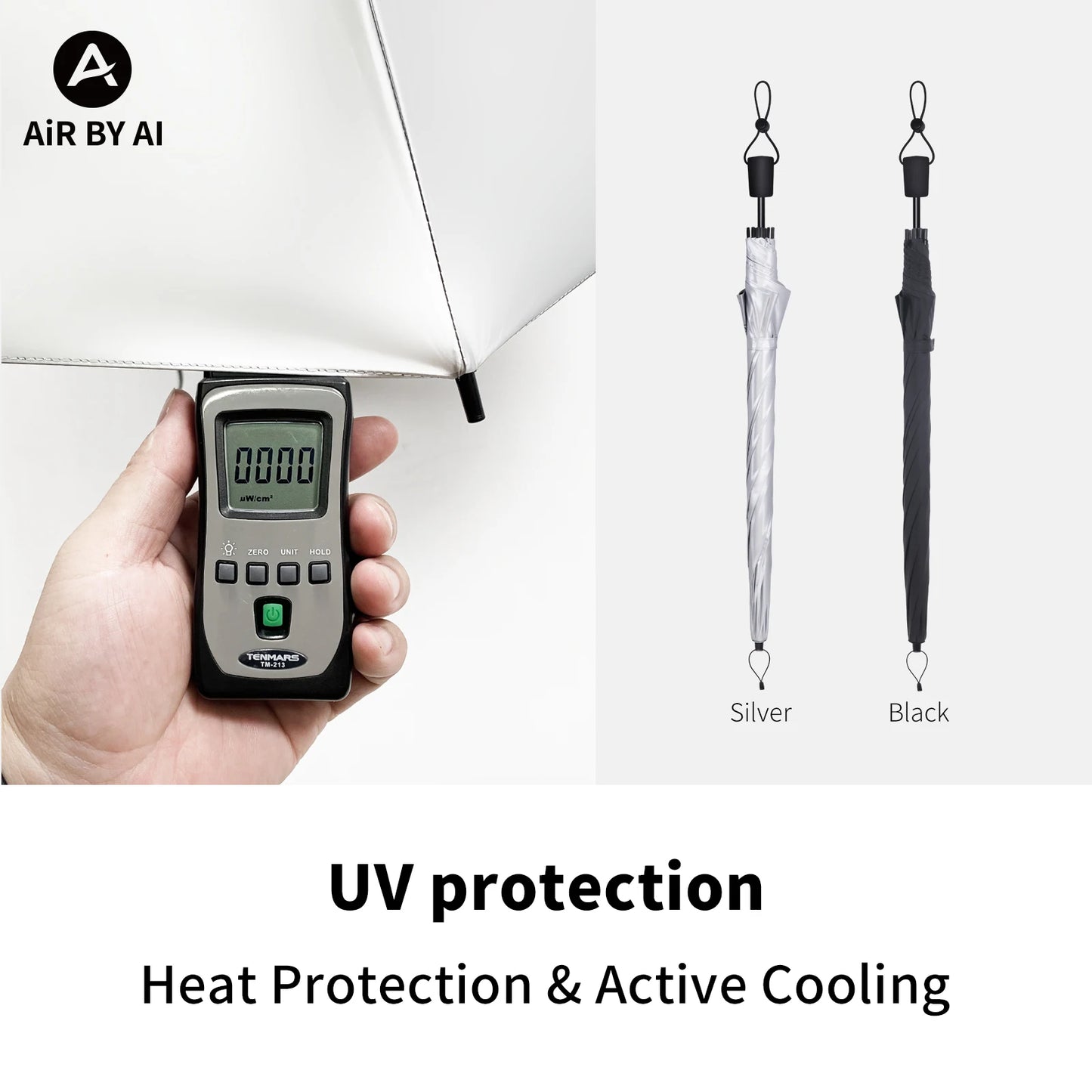 Hiking Umbrella Ultralight Outdoor trekkin long umbrella hands-free UV protection Umbrella Clip for Backpacks Sun & Rain Outdoor