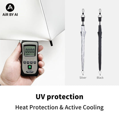 Hiking Umbrella Ultralight Outdoor trekkin long umbrella hands-free UV protection Umbrella Clip for Backpacks Sun & Rain Outdoor