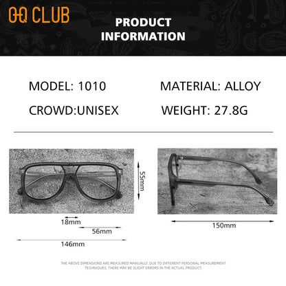 O-Q CLUB Men's Glasses for Reading Glass Eyeglasses Women's Eyepieces Graduated Lenses to Read Eye-glasses -1 Eyeglass Frames