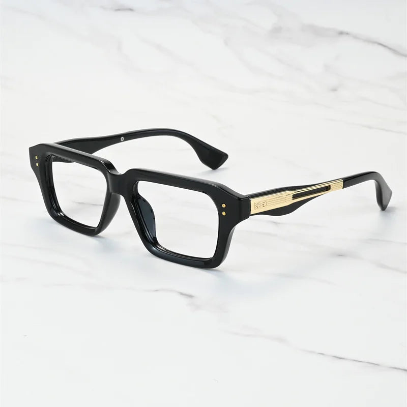 New Brand Design Square Alloy Frame Myopia Glasses Prescription Photochromic Anti Blue Light Women Shortsight Eyewear 0 to -6.00