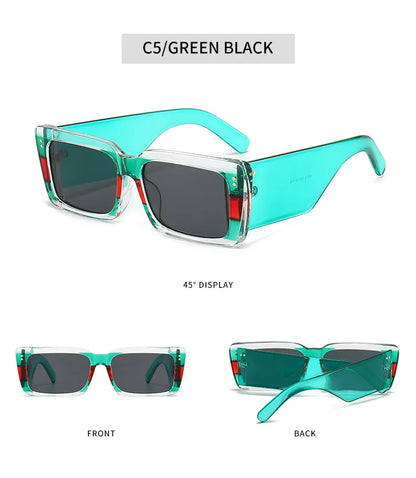 New Square Sunglasses Women Wide Glasses Legs Men Travel Shades Male Female UV400 Gafas Oculos Retro Brand Designer Luxury