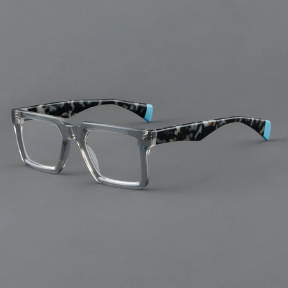 New In 2024 Plate Eyeglass Frame Retro Square Men's Eyeglass Frame Fashionable Optical Prescription Eyeglass Frame Women 25005