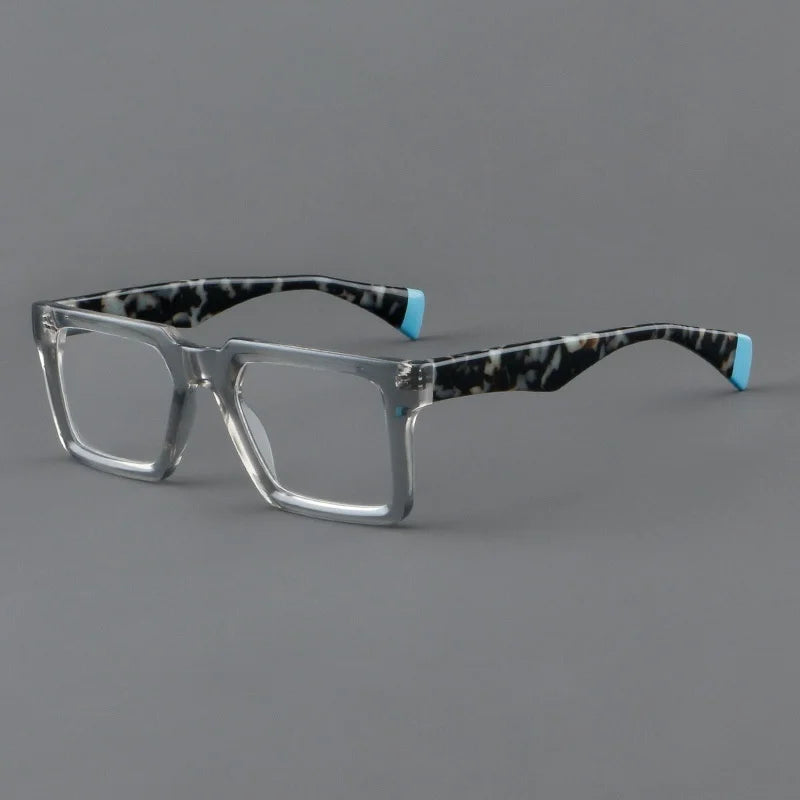 New In 2024 Plate Eyeglass Frame Retro Square Men's Eyeglass Frame Fashionable Optical Prescription Eyeglass Frame Women 25005