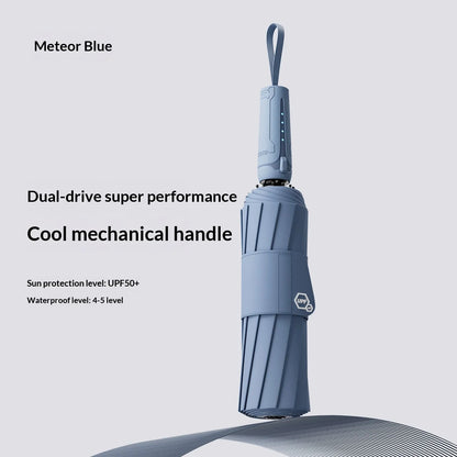 Automatic Umbrella, Windproof and Rainstorm-Resistant, Foldable Umbrella for Sunny and Rainy Days, Sunshade Umbrella