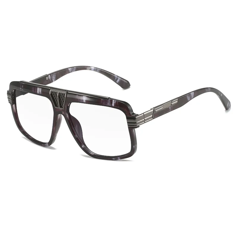 150mm Square Large Frame Reading Glasses Men Women Finished Anti Blue Light Prescription Optical Glasses Customized Diopter +1.5