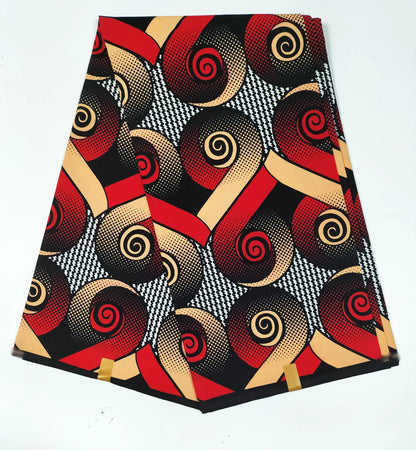 2025 Newest Ankara Real Wax Fabric Guaranteed Veritable African Wax Print Pagne Fabric 100% Cotton 6 Yards Ghana Style Dresses