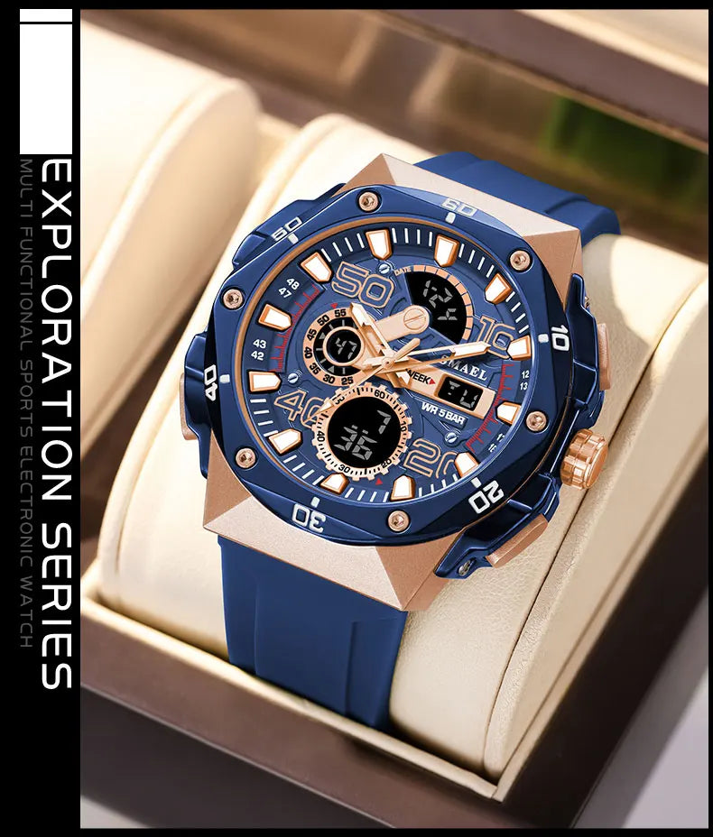 SMAEL Brand 8113 Waterproof Dropshipping Watch Alarm Clock night light Young Fashion business Quartz Sport Wristwatches