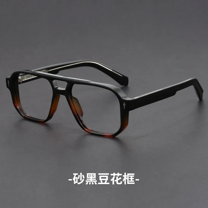 Luxury Brand Design Reading Glasses for Men Fashion Square Presbyopic Eyeglass Dioptric +1.00~+6.00 Customize Prescription