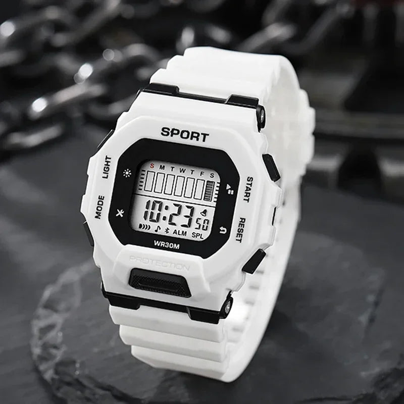 Male Digital Watches Waterproof Hombre Mens Sports Green Wristwatches Hand Clocks Women Watch Reloj Masculino