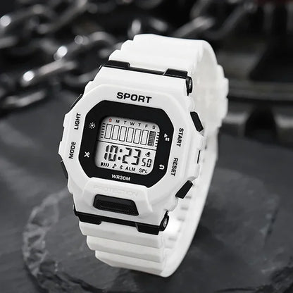 Male Digital Watches Waterproof Hombre Mens Sports Green Wristwatches Hand Clocks Women Watch Reloj Masculino