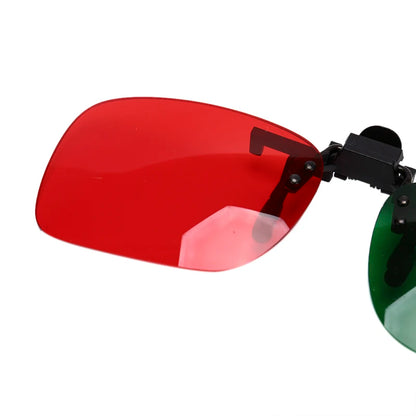 1/2PC Red Blue Green 3D Glasses Black Frame For Dimensional Anaglyph Movie TV