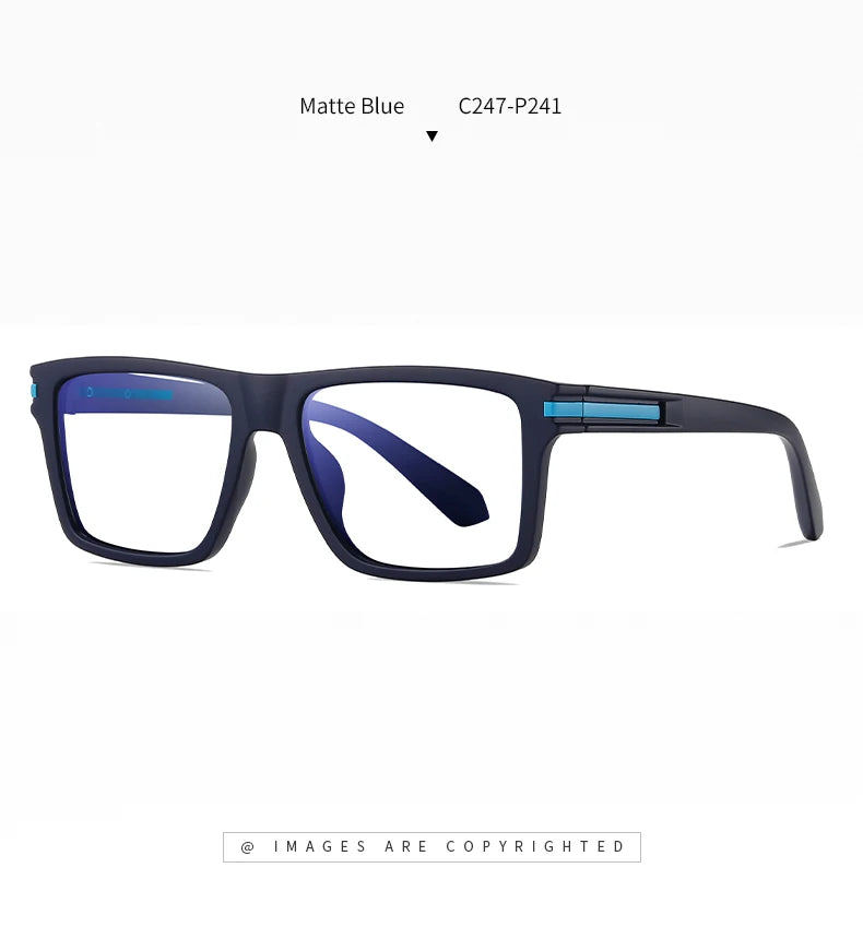 Men Prescription Reading Glasses Optical Lenses Myopia Eyewear Women Blue Light Blocking Goggles TR90 Square Eyeglasses Frame