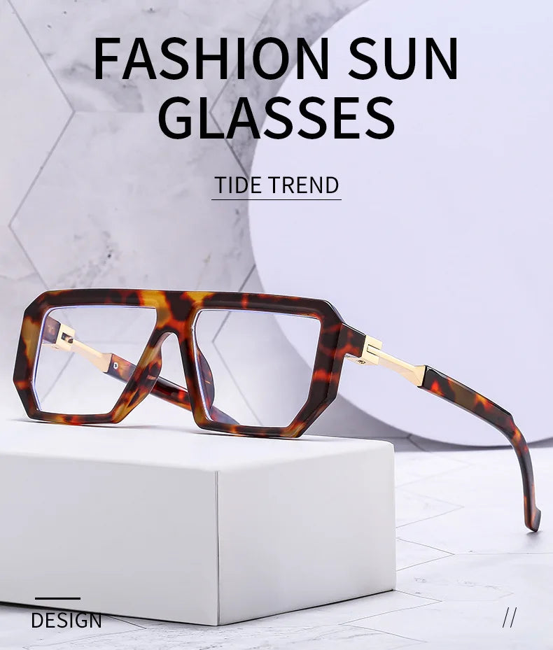 KOCOLIOR 2024 New Square Alloy Anti Blue Light Reading Glasses for Man and Woman Personalized and Fashionable Presbyopia Glasses