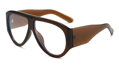 Big Frame Pilot Reading Glasses Frame Women Classic Oversized Prescription Eye Glasses Frame Brand Computer Eyeglasses Unisex