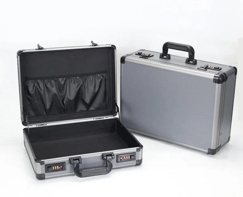 Aluminum alloy toolbox instrument equipment storage box small file safety password box