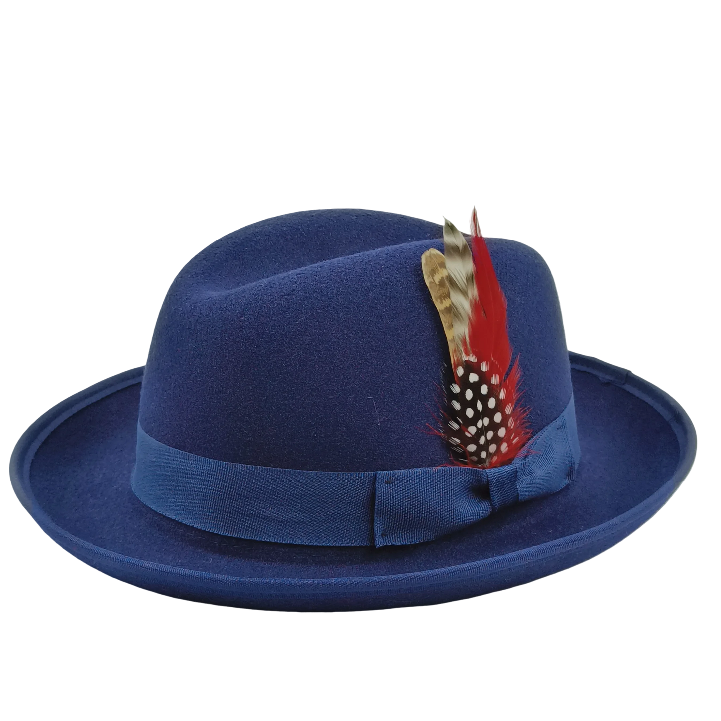 Trilby Men Classic Feather Fedora Hat Simple Women Gentleman Hamburger hat vintage hat Pork Pie Winter Autumn sombrero hombre