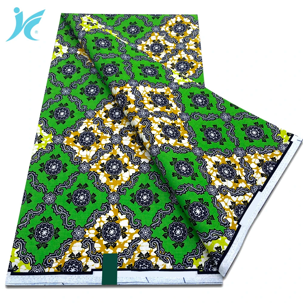 African Real Wax Prints Fabric Ankara Wax 100% Cotton Fabric Guaranteed Veritable Original Sewing Material