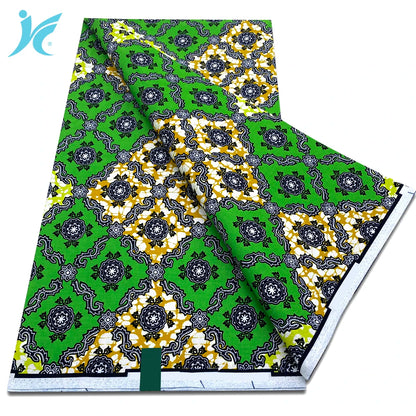 African Real Wax Prints Fabric Ankara Wax 100% Cotton Fabric Guaranteed Veritable Original Sewing Material
