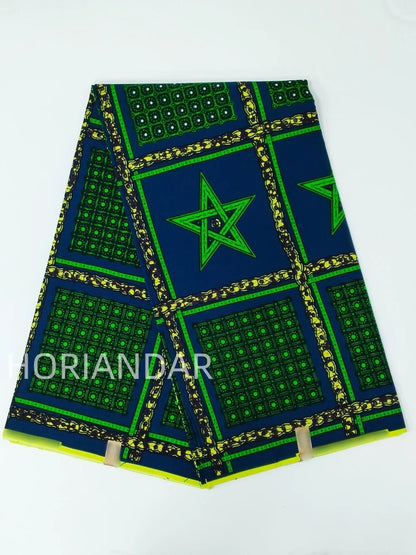 Veritable Guaranteed Dutch Hollandais Quality Prints Pagne African Fabric Dress Real Wax 100% Cotton 6 Yards