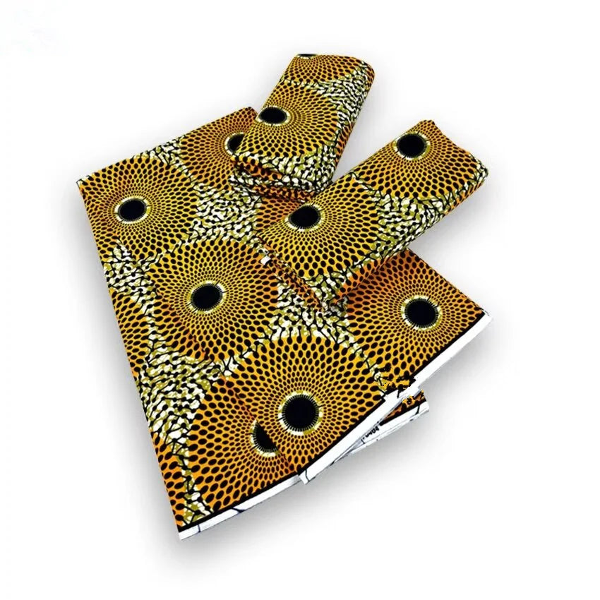 Style Pagne Guaranteed Veritable Original African Real Wax Fabric For Party Dresses Ankara Wax Print Fabric 100% Cotton Ghana