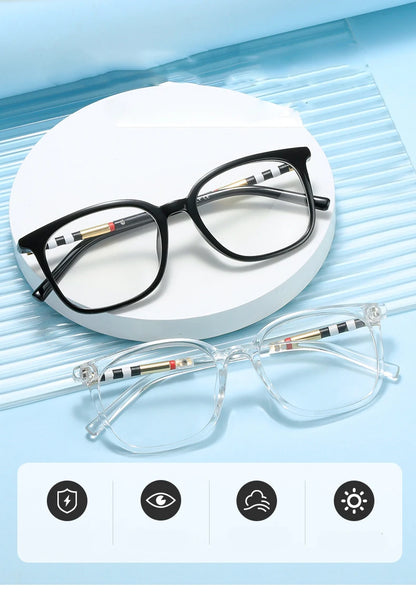 Anti Blue Light Women Square Reading Glasses Luxury Men Optical Computer Glasses Clear Lens Oversized Presbyopia Eyeglasses очки