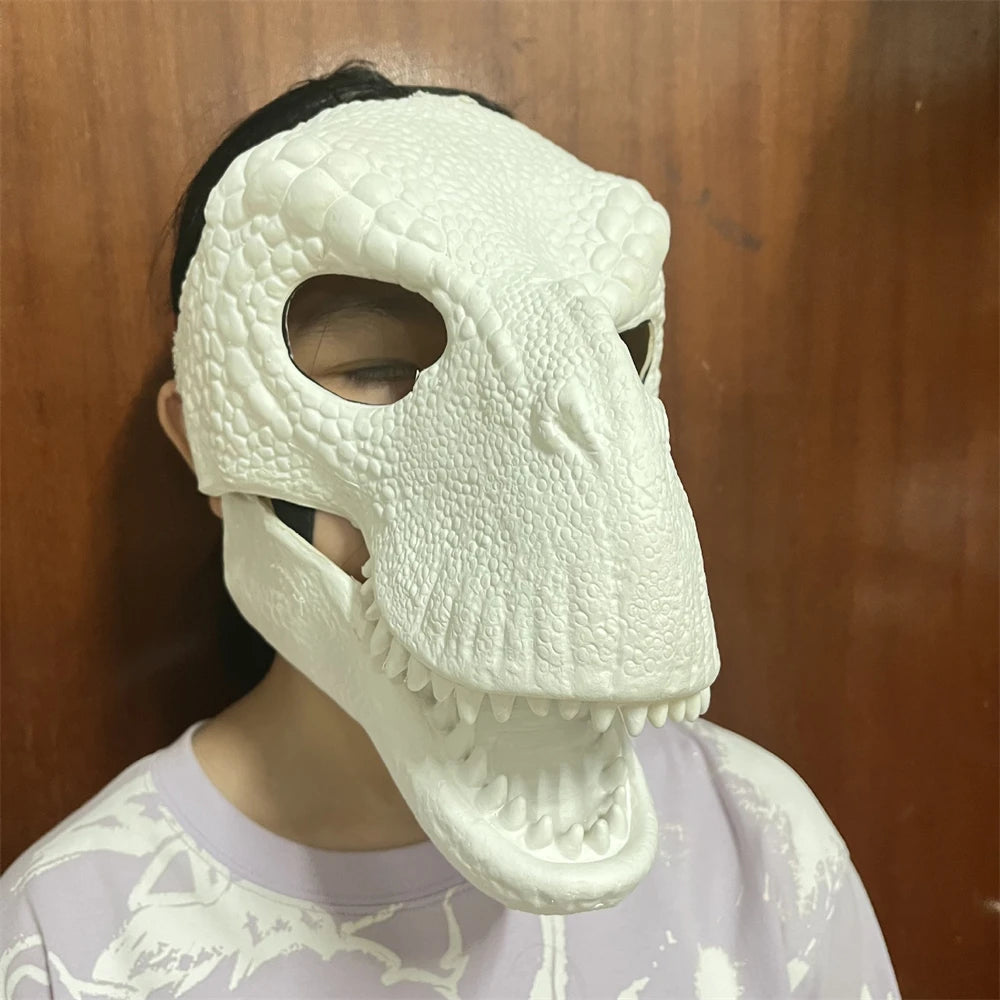 Animal Masks Easy To Wear Unique Activity Mouth Function Great For Halloween Parties High Quality Latex Material Dinosaur Mask