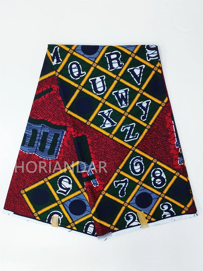 Classical Fabric Dutch Hollandais Fabric Veritable Real Wax for African Printed Dress Guaranteed 100% Cotton 6 Yards