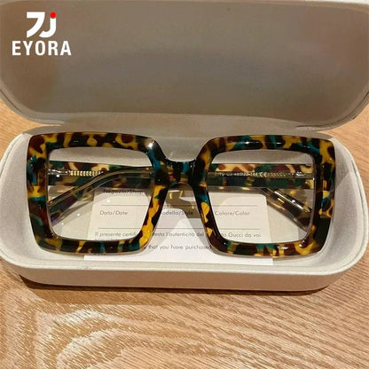 EYORA Oversize Fashionable Reading Glasses Anti Blue Ray Myopia Eyewear Progressive Photochromic Prescription Optical Glasses