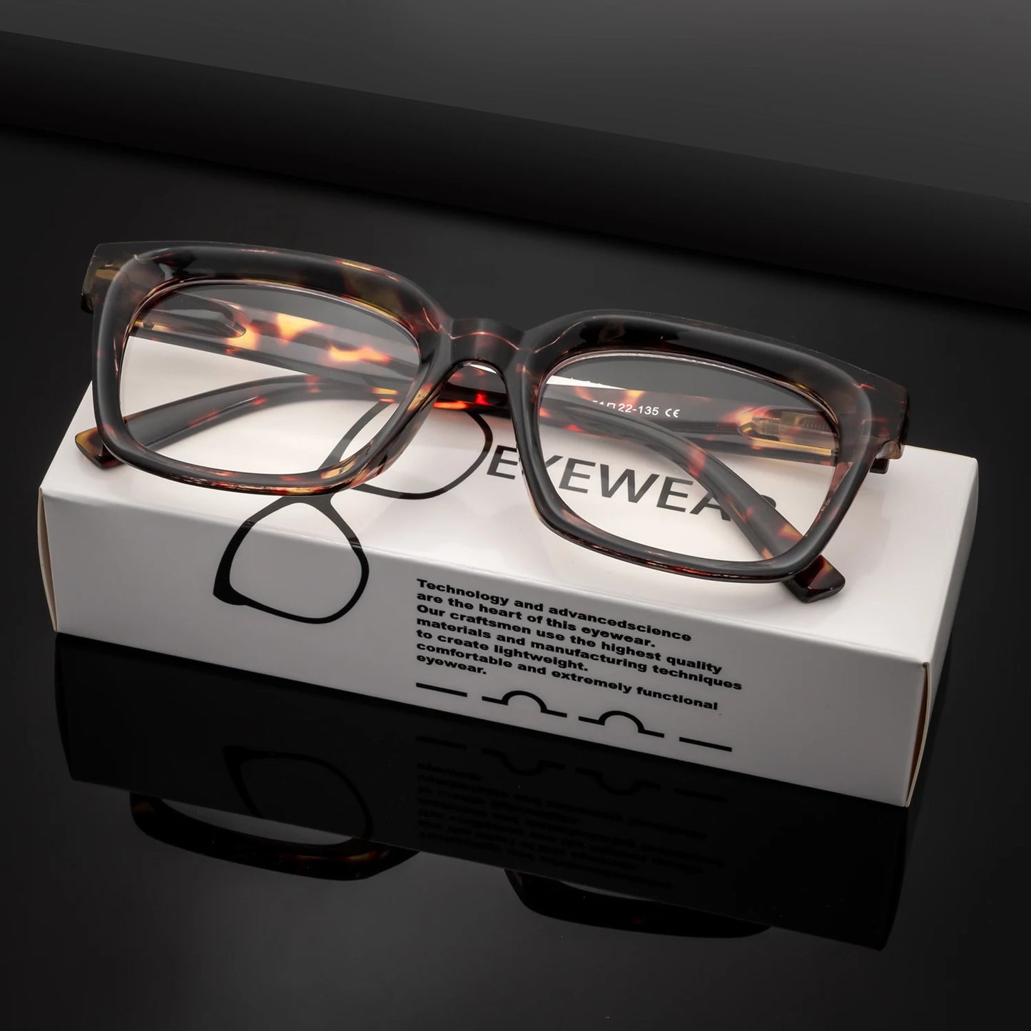 1pc Fashion Square Reading Glasses for Men Women Large Frame Presbyopia Eyeglasses High-definition Eyewear Paerde