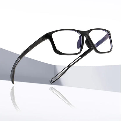 YIMARUILI Ultra-light TR90 Sports Glasses Men and Women Outdoor Cycling Fashion Square Optical Prescription Eyeglasses Frame 300