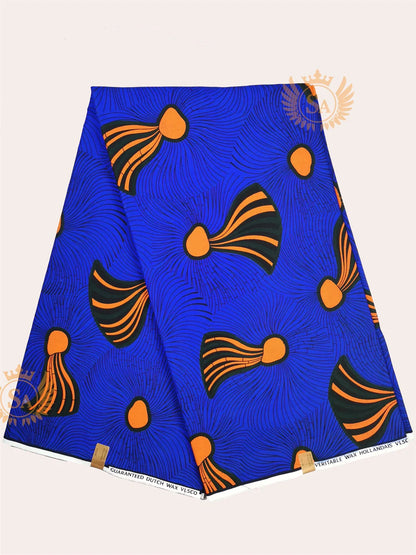New 100% Cotton Original Real Wax Ankara Fabric 2021 African Print Fabric For Wedding Dress Tissue African Fabric Wax Fabric