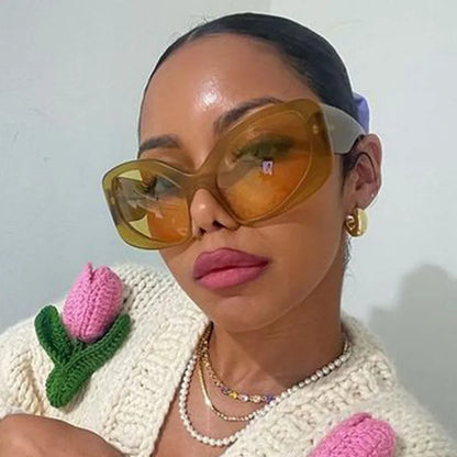 Oversized Reading Glasses Women Luxury Brand Designer Cat Eye Chunky Glasses Anti Blue Light Customised Prescription Glasses