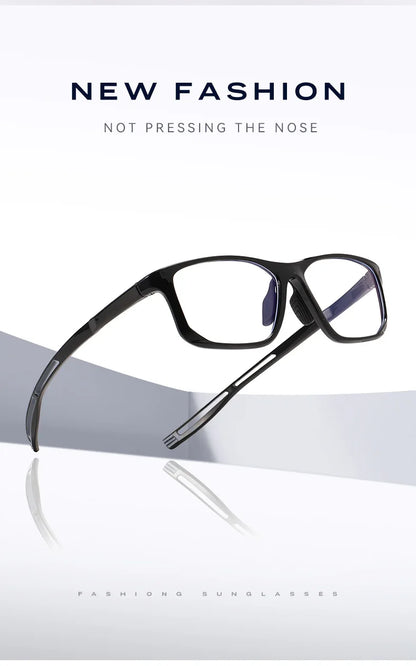 YIMARUILI Ultra-light TR90 Sports Glasses Men and Women Outdoor Cycling Fashion Square Optical Prescription Eyeglasses Frame 300