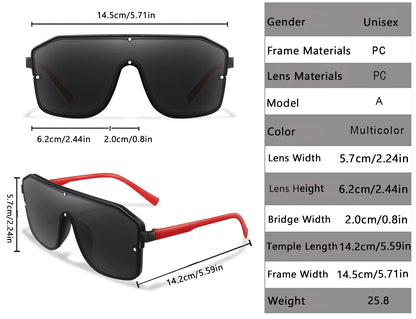 Rivet Lens Fishing Sunglasses for Men and women Fashion Casual Oversize Goggles with UV Protection for Hiking Golf, Beach