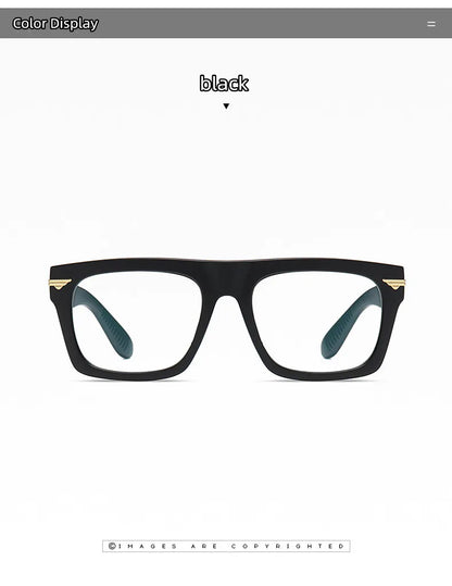 2022 Retro Big Square Frame Designer Reading Glasses Anti Blue Light Computer Eyeglasses Prescription Eyewear Diopters 0 to +6.0
