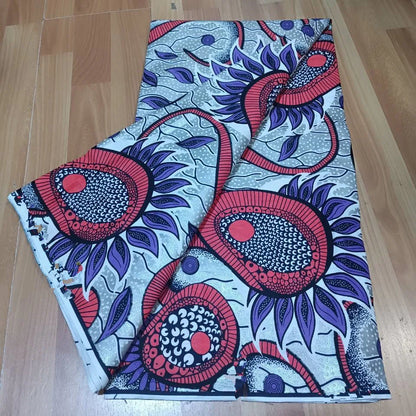 2022 New Hot Sale African Wax Fabric Cotton Material Nigerian Ankara Block Prints Batik Dutch High Quality Sewing Cloth