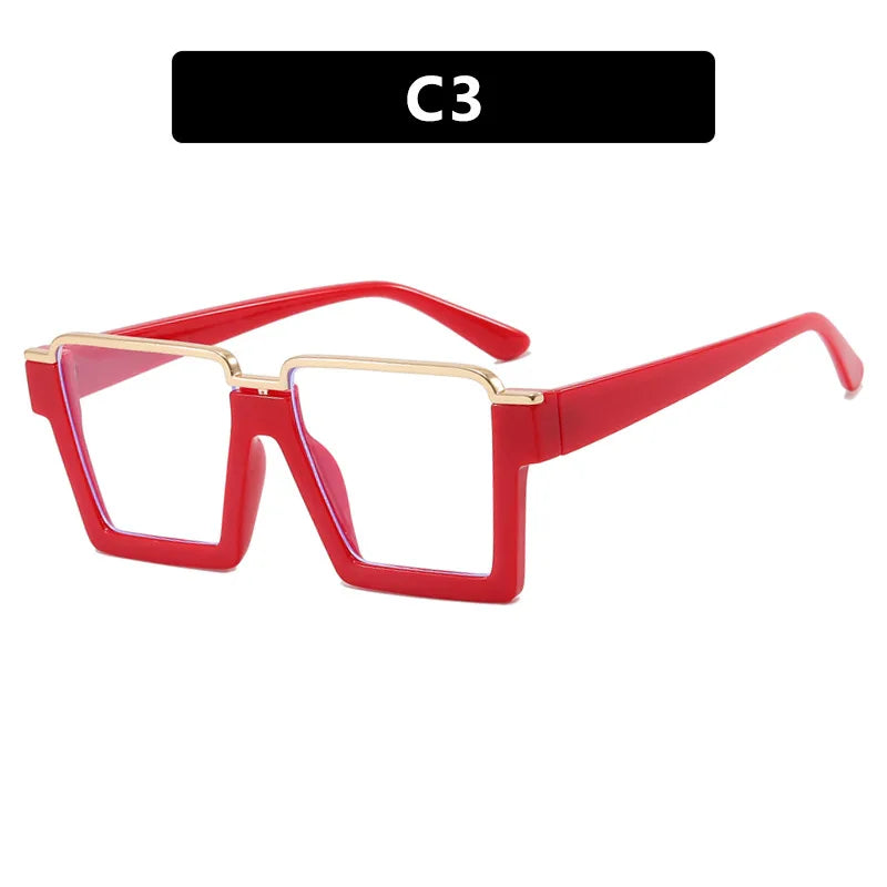 R57411 Brand Designer Half Frame Reading Glasses Lady Luxury Clear Eyewear Men Square Presbyopic Eyeglass Dioptric +50~+350