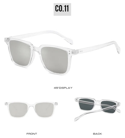 Rectangle Tony Stark Sunglasses Men Blue Lens Brand Designer Fashion Iron Man Glasses Vintage Oculos De Sol Masculino